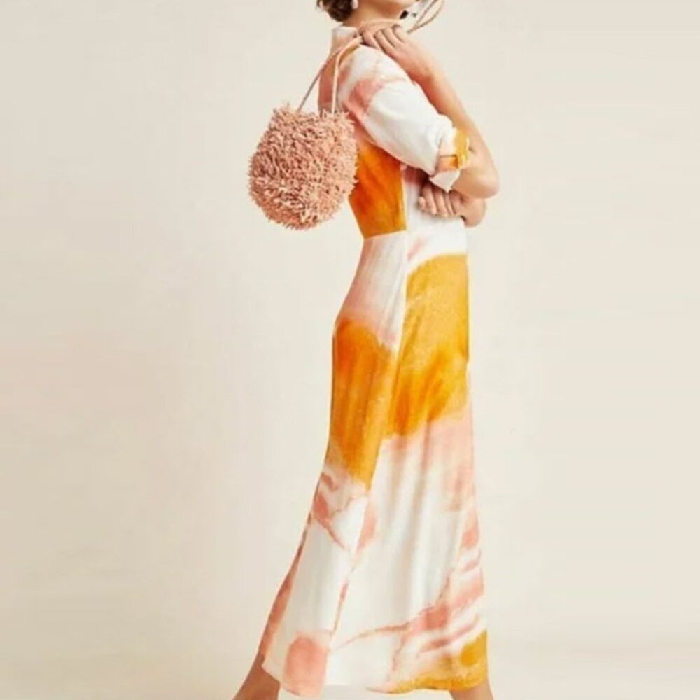 Dolan Anthropologie Cora Tie Dye Midi Dress - Picture 2 of 13